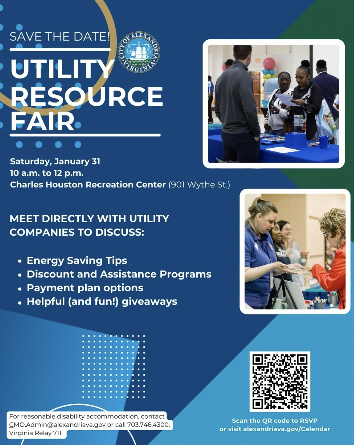 Alexandria to host free utility resource fair Jan. 31
