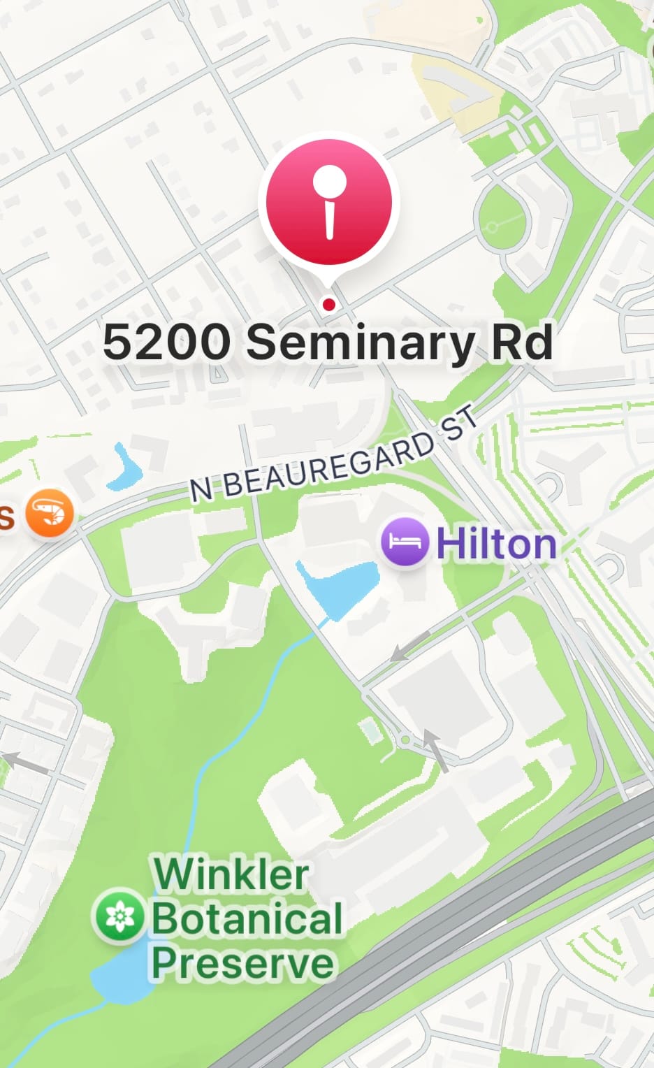 Crash closes westbound Seminary Road