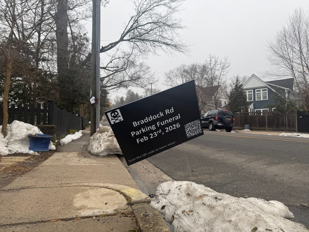 Opposition signs, flyers appear on Braddock Road ahead of Feb. 23 hearing