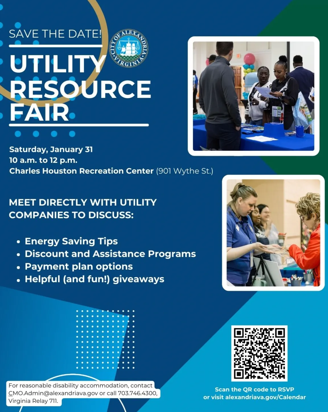 Alexandria to host free utility resource fair Jan. 31