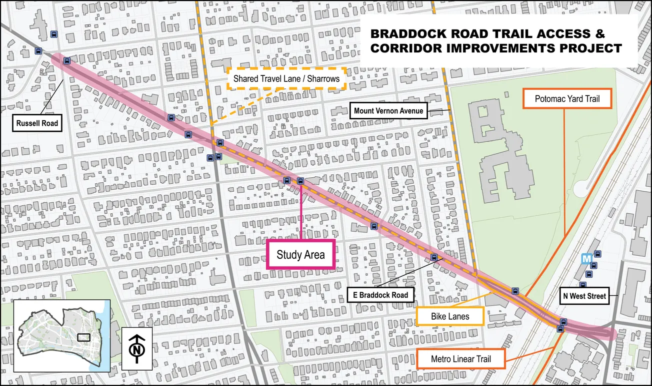 City recommends protected bike lanes for Braddock Road corridor