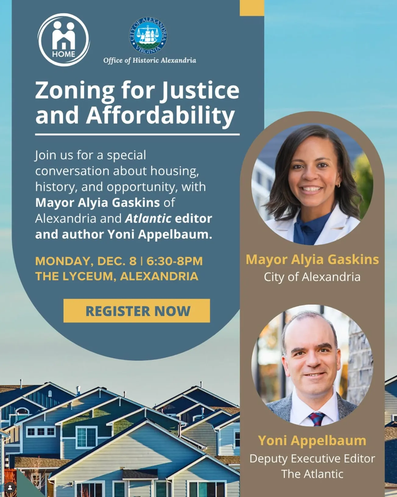 Mayor Gaskins, Atlantic editor to discuss housing affordability at Lyceum