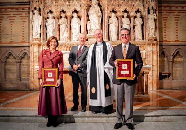 Virginia Theological Seminary honors Stephen Colbert, wife with highest award